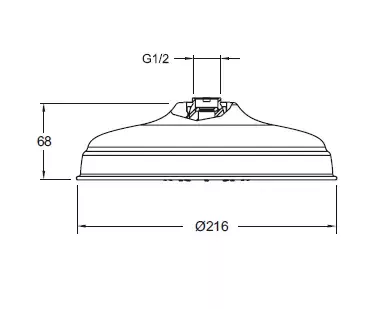 Douche de t&ecirc;te Cl&eacute;o 1889 Chrom&eacute; - JACOB DELAFON R&eacute;f. E27306-CP