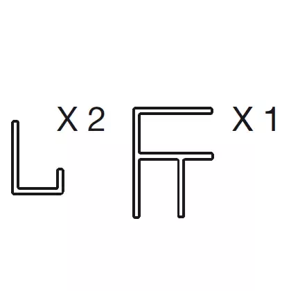 Kit d'installation confort Panolux Chrom&eacute; - JACOB DELAFON R&eacute;f. E63010-GA