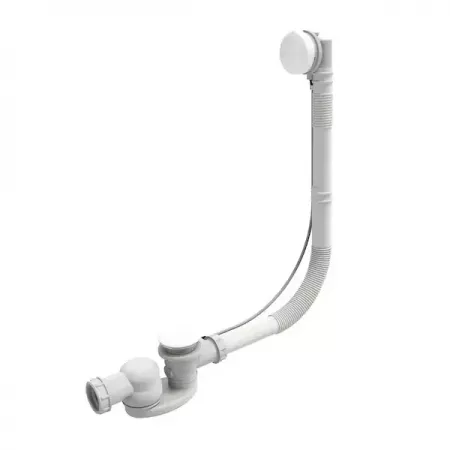 Vidage complet blanc mat extra-plat pour baignoire - JACOB DELAFON R&eacute;f. E6D172-WPM