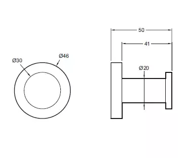 Pat&egrave;re Eo Classique Noir mat - JACOB DELAFON R&eacute;f. E77826-BL