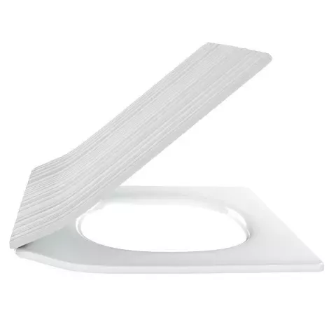 Abattant complet blanc mat extraplat Grands Boulevards � descente progressive - Jacob Delafon R�f. E23433-00-WMT