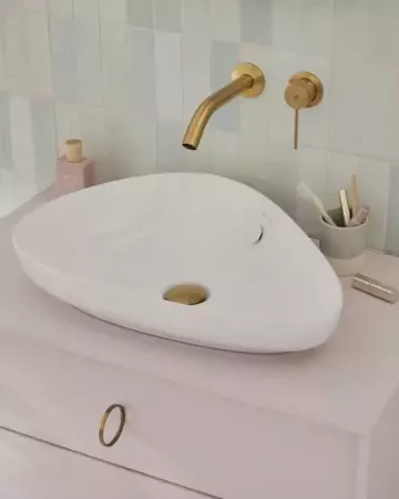 Poign&eacute;e pour mitigeur lavabo mural Grands Boulevards Laiton bross&eacute;  - Jacob Delafon R&eacute;f. E25403-4A-2MB