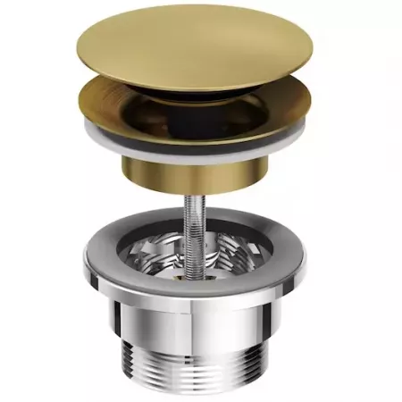 Bonde vidage click Laiton bross&eacute; - Jacob Delafon R&eacute;f. E30536-2MB