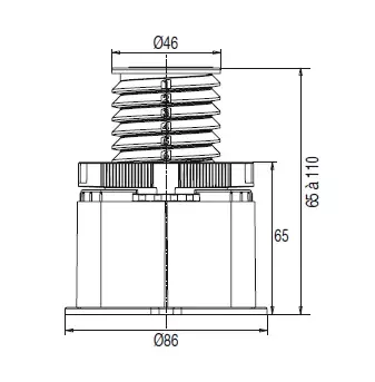 Kit de r&eacute;hausse 5 pieds - Jacob Delafon R&eacute;f. E62133-NF