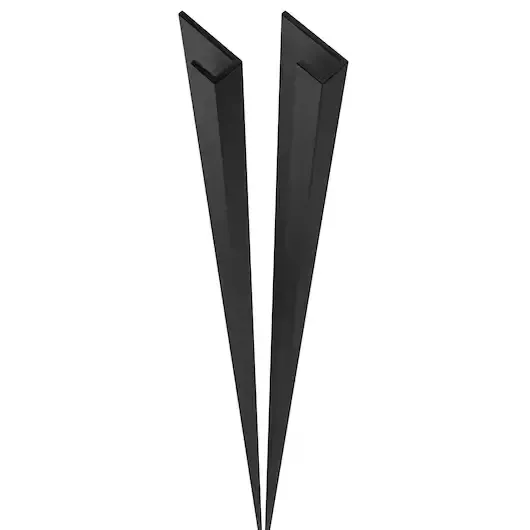 Kit de 2 profil�s de fin PanoStyle red�coupable Noir mat - Jacob Delafon R�f. E66020-BL