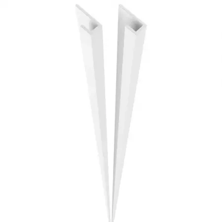 Kit de 2 profil&eacute;s de fin PanoStyle red&eacute;coupable Blanc mat - Jacob Delafon R&eacute;f. E66020-BLT