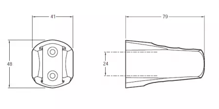 Support mural 3 positions Noir mat - Jacob Delafon R&eacute;f. E75075-BL