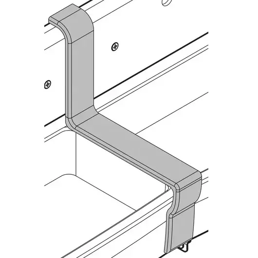 Couvre-joint bas Duo avec dossier Blanc - Jacob Delafon R�f. EN291-00