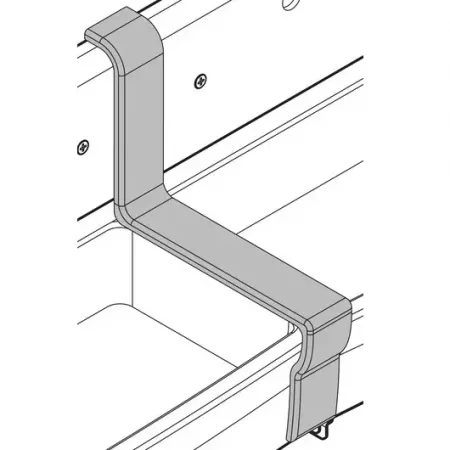Couvre-joint bas Duo avec dossier Blanc - Jacob Delafon R&eacute;f. EN291-00