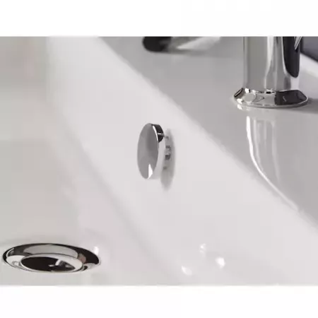 Cache trop-plein rond Blanc brillant  - JACOB DELAFON R&eacute;f. E4061-00