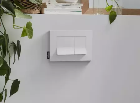 Plaque de commande Blanc brillant - JACOB DELAFON R&eacute;f. E20858-00