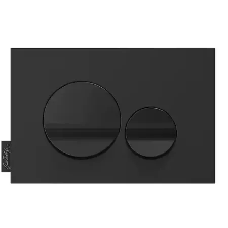 Plaque commande double touche Noir brillant / Noir mat  - JACOB DELAFON R&eacute;f. E20859-7-BMT