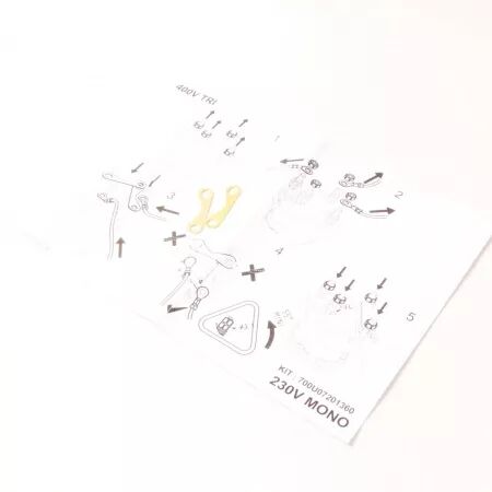 SACHET 2 BARRETTES + NOTICE - ATLANTIC / SAUTER / THERMOR REF. 023443