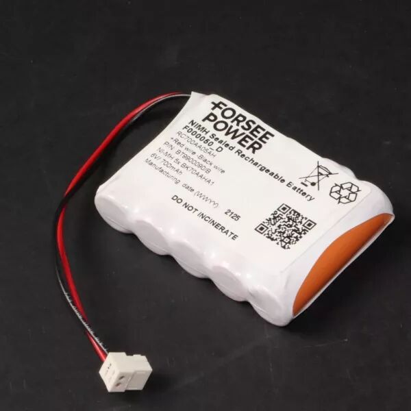 Batterie NI CN 6V 700MAH AA - ATLANTIC / SAUTER / THERMOR REF. 030994