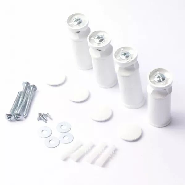 Kit support mural 4 points Blanc - ATLANTIC / SAUTER / THERMOR REF. 098799