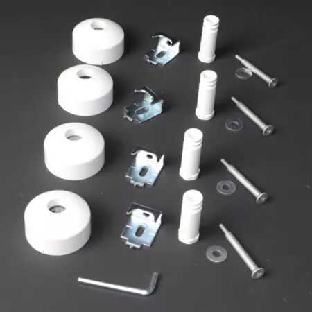 KIT SUPPORT MURAL COURT BLANC - ATLANTIC / SAUTER / THERMOR REF. 098895