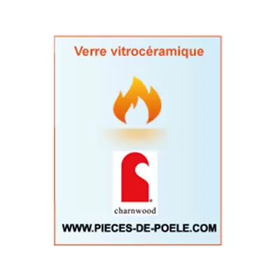 Verre vitroc�ramique (avec joint) - CHARNWOOD R�f. 006/DR019