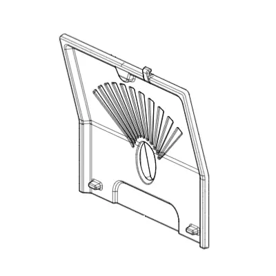 Paroi arri�re fonte - EXTRAFLAME R�f. 007270082