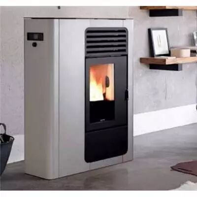 Vue �clat�e - Po�le � granul�s PEGASE GRIS ALU Ref. 110991