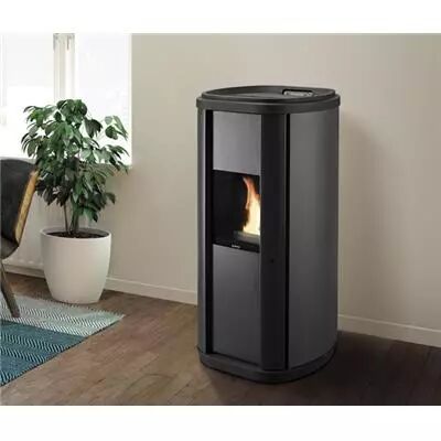 Vue &eacute;clat&eacute;e - Po&ecirc;le &agrave; granul&eacute;s CORALIE PLUS OPTIMA CONTROL ANTHRACITE Ref. 112151