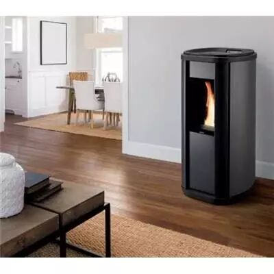 Vue �clat�e - Po�le � granul�s CORALIE PLUS E-CONTROL ANTHRACITE Ref. 112155
