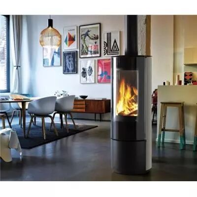 Vue �clat�e - Po�le � bois LAURE TAUPE Ref. 112169