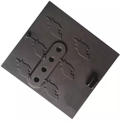 Plaque arri�re gauche nouvelle version 3 trous 3268 - GODIN R�f. 12404326800