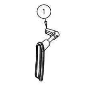 POIGNEE PORTE AVANT 366101 LAITON COMPLETE - GODIN 12878366101011