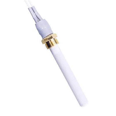 Bougie céramique allumage granulés adaptable diamètre 10.5 mm / 81mm sous écrou / puissance 250 watts (SUIVI)