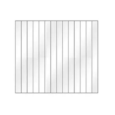 SET DE 14 LAMELLES VERRE 190X20MM - FRANCO BELGE R�f. 188703