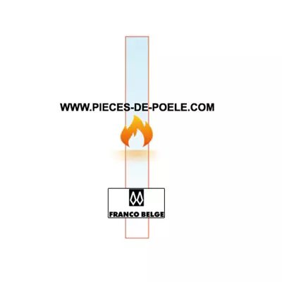 Lamelle verre 175x20mm - FRANCO BELGE R�f. 188771