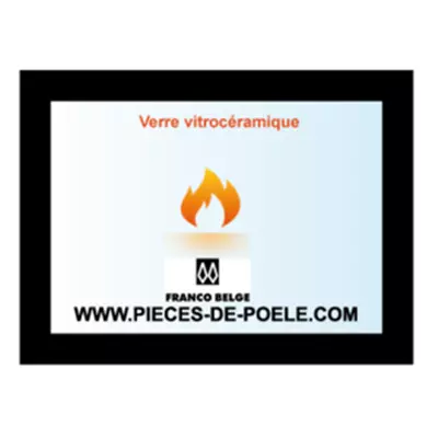 Verre vitroc�ramique s�rigraphi� 680x471mm - FRANCO BELGE R�f. 188913