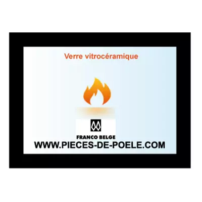 Verre vitroc�ramique s�rigraphi� 780x470mm - FRANCO BELGE R�f. 188914