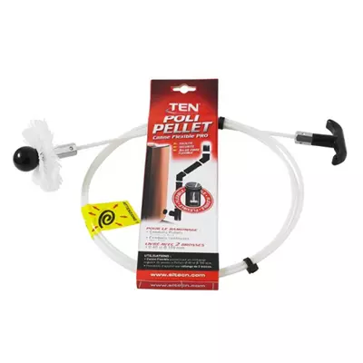 Kit de ramonage poli pellet Ø80-100mm longueur 3m - TEN Réf. 276080