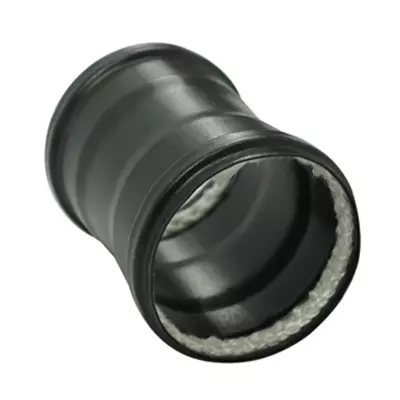Tuyau �maill� 12cm femelle femelle �100mm noir mat - TEN R�f. 341129