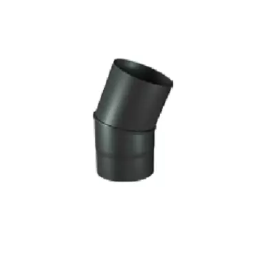 Coude à secteurs 30° Ø139 M/F noir mat - TEN Réf. 342455 (SUIVI)