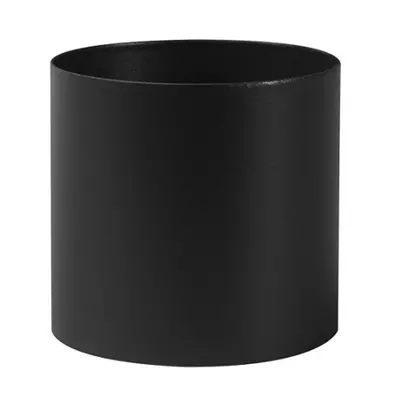 Adaptateur d�part femelle/femelle 12cm �125 noir mat - TEN 344124