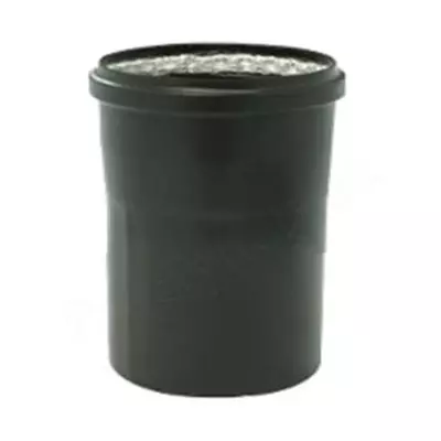 Tuyau �maill� 15cm femelle m�le �80mm avec point de mesure noir mat - TEN R�f. 344169