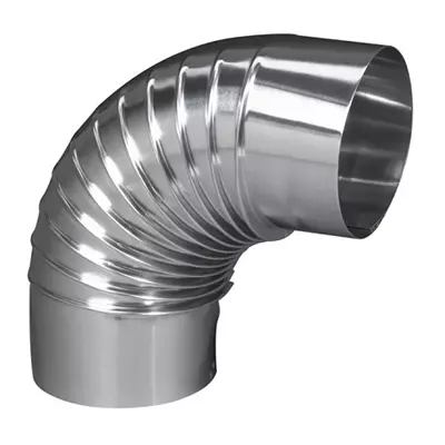 Coude pliss� EQ 90� Ten Inox 304 Pro �97mm - TEN R�f. 362970