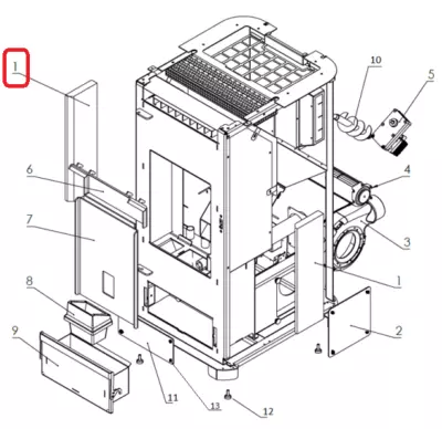 Parement lat�ral � l'unit� - SUPRA R�f. 39102