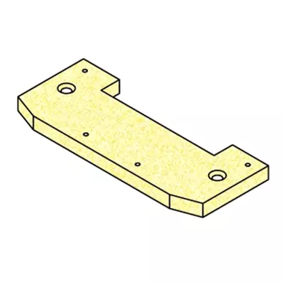 Panneau en calorite couvercle chaudi�re - MCZ (Cadel-FreePoint-Red) R�f.41150900100