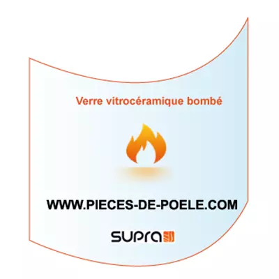 Verre vitroc�ramique bomb� Maud - SUPRA R�f. 42524