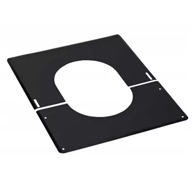 Plaque de finition �80mm pour pente de 30� � 45� noir mat - TEN R�f. 482408