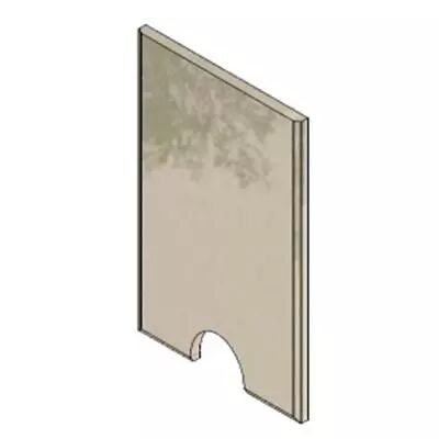 Fond sup�rieur en Vermiculite 168x390x10 mm - MCZ (Cadel-FreePoint-Red) R�f. 4D115145010