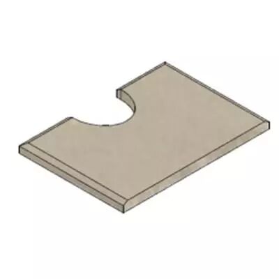 Fond inf�rieur en Vermiculite 168x120x10 mm - MCZ (Cadel-FreePoint-Red) R�f. 4D115145030