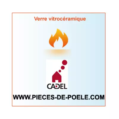 Verre vitroc�ramique 294x294x4mm = MCZ (Cadel-FreePoint-Red) R�f. 4D17013018