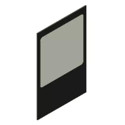 Verre vitroc�ramique s�rigraphi� 257x299mm - MCZ (Cadel-FreePoint-Red) R�f. 4D17013029