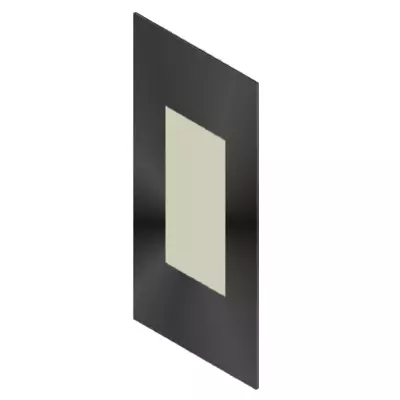 Verre vitroc�ramique s�rigraphi� 308x668mm - MCZ (Cadel-FreePoint-Red) R�f. 4D170140040