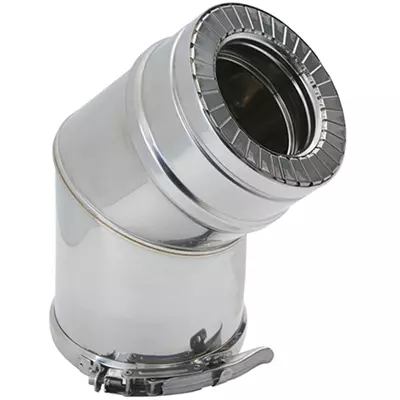 Coude isol� 45� inox �100/150mm double paroi DUOTEN - TEN R�f. 505108