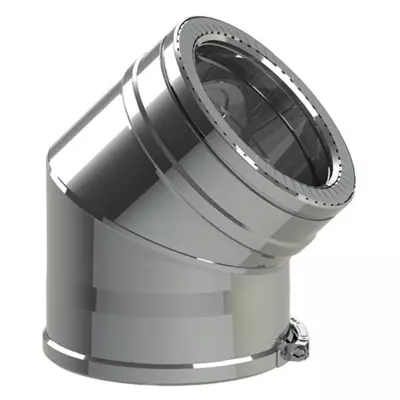 Coude isol� 30� inox �80/130mm double paroi DUOTEN - TEN R�f. 507088